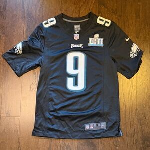 Nick Foles #9 Philadelphia Eagles 2018 Super Bowl 52 Men’s Small Football Jersey